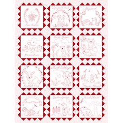 Red/White - 36in Panel